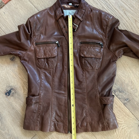Bod Christensen leather moto jacket, tobacco colour - Picture 12 of 12